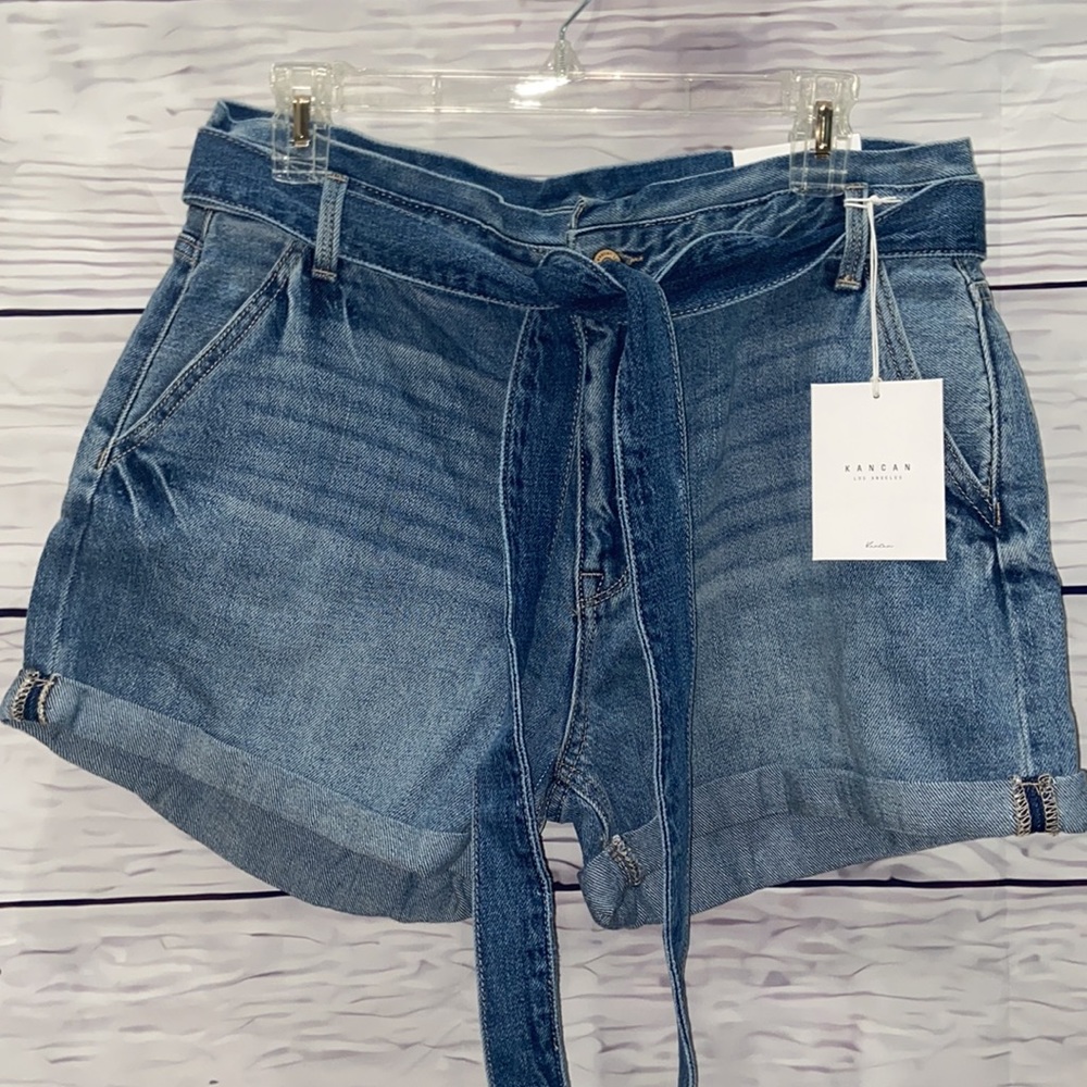 NWTS Kancan High Rise Denim Shorts